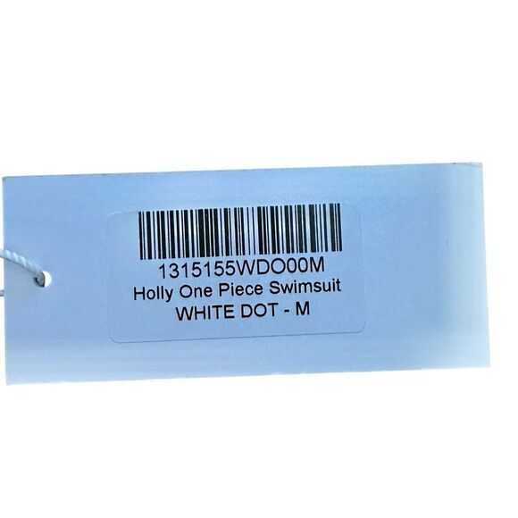 Reformation Holly One-Piece Swimsuit Polka Dot New Size M - Picture 5 of 9